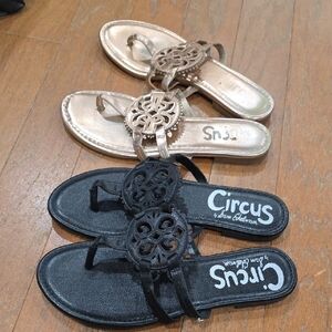 Circus by Sam Edelman Women's Sandals - Black and Gold